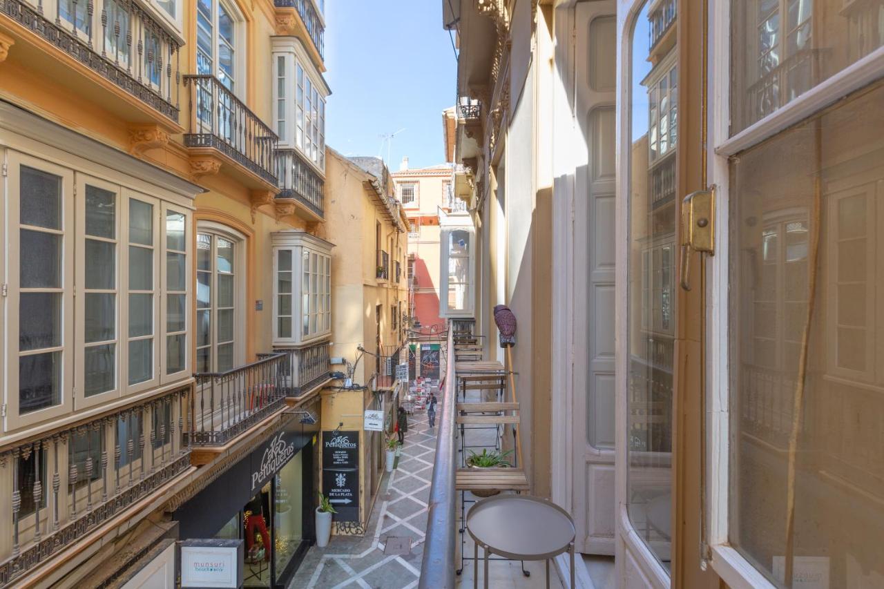 Puerta De Larios: Central Three-Bedroom Apartment With Balconies And Patio マラガ エクステリア 写真